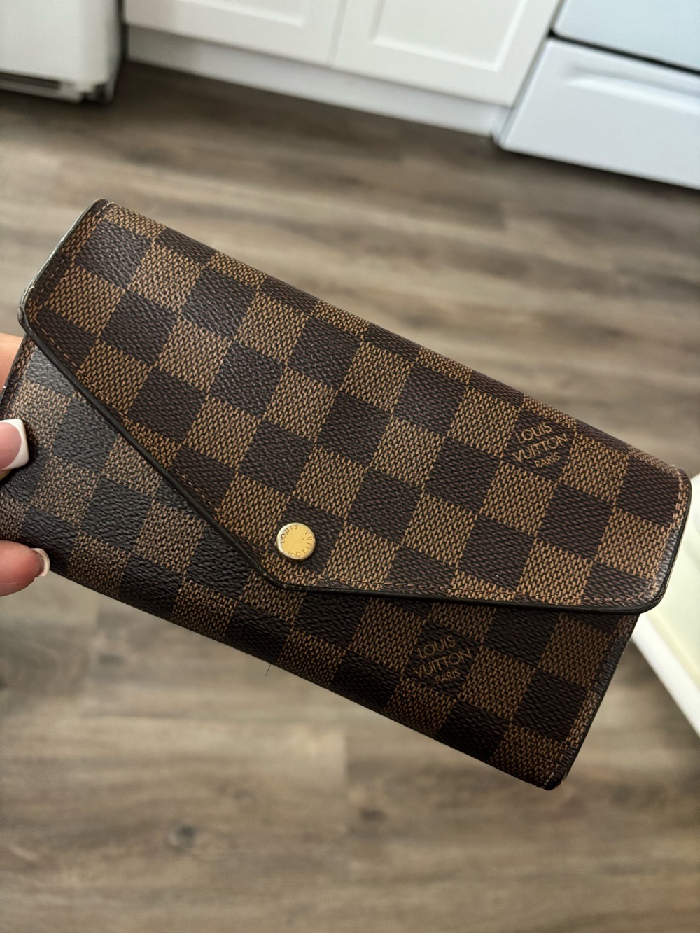 Louis Vuitton Brown Damier Sarah wallet